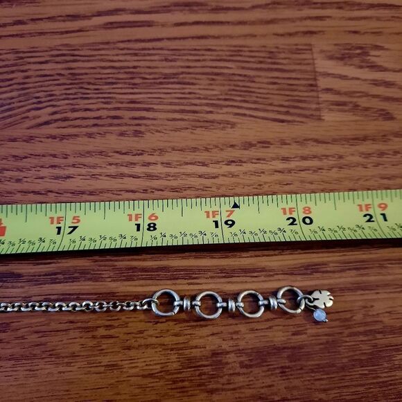 LUCKY BRAND Burnished Gold And Crystal Necklace STATEMENT MAKING - Picture 7 of 9